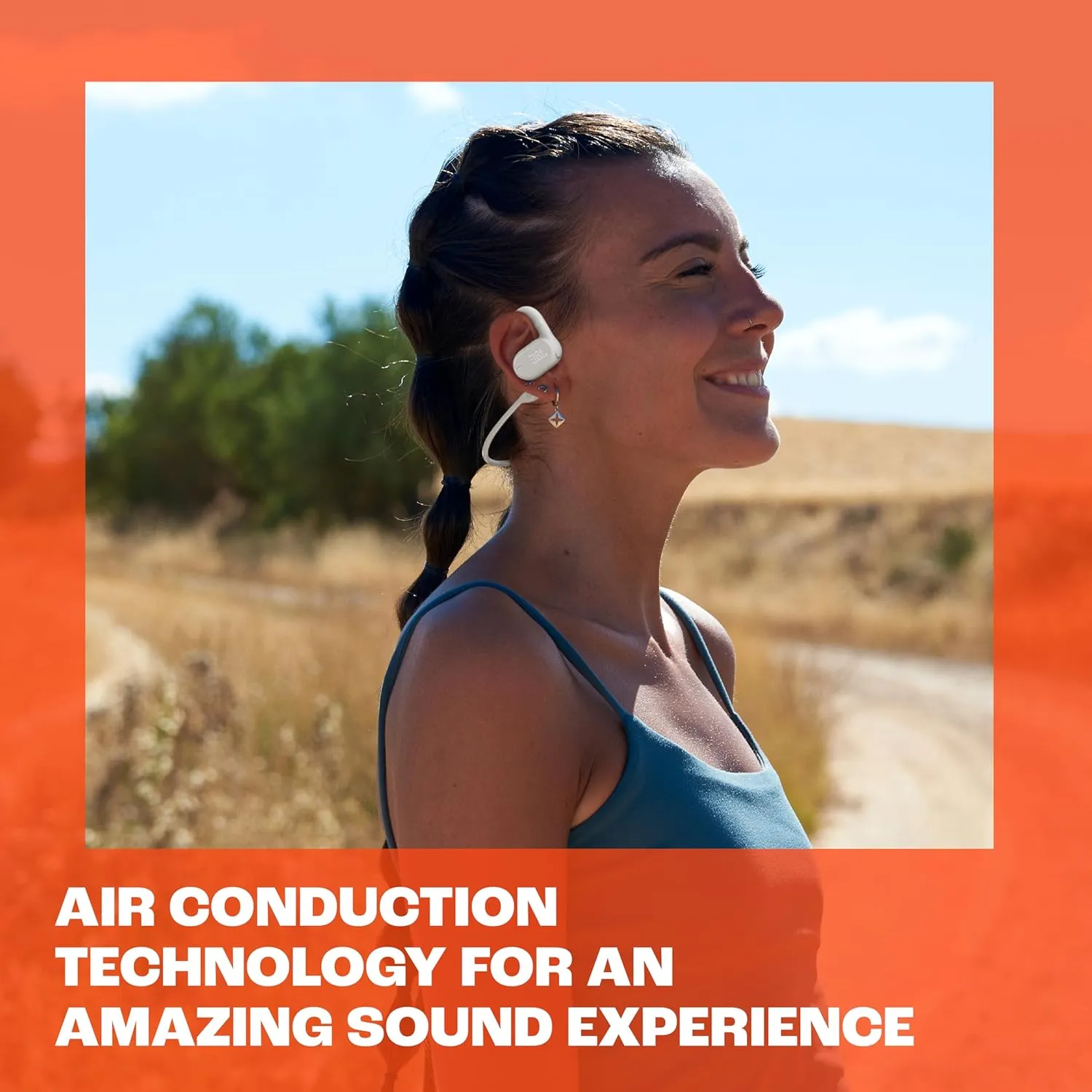 - True Wireless Open-Ear Headphones, OpenSound Technology, Splash and dust Resistant