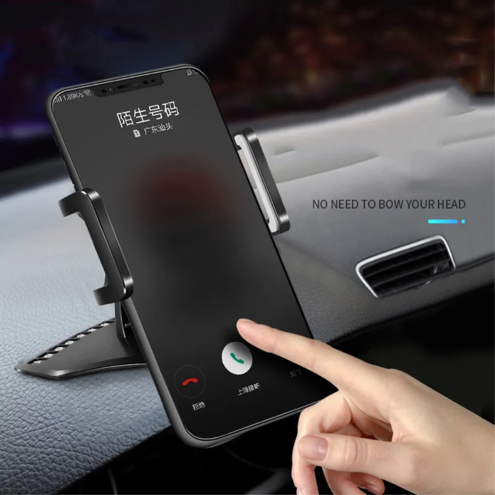 3 in 1 Car GPS Smartphone Holder: Dashboard / Visor Clamp   AC Grid Clip for Aermoo R1 - Black