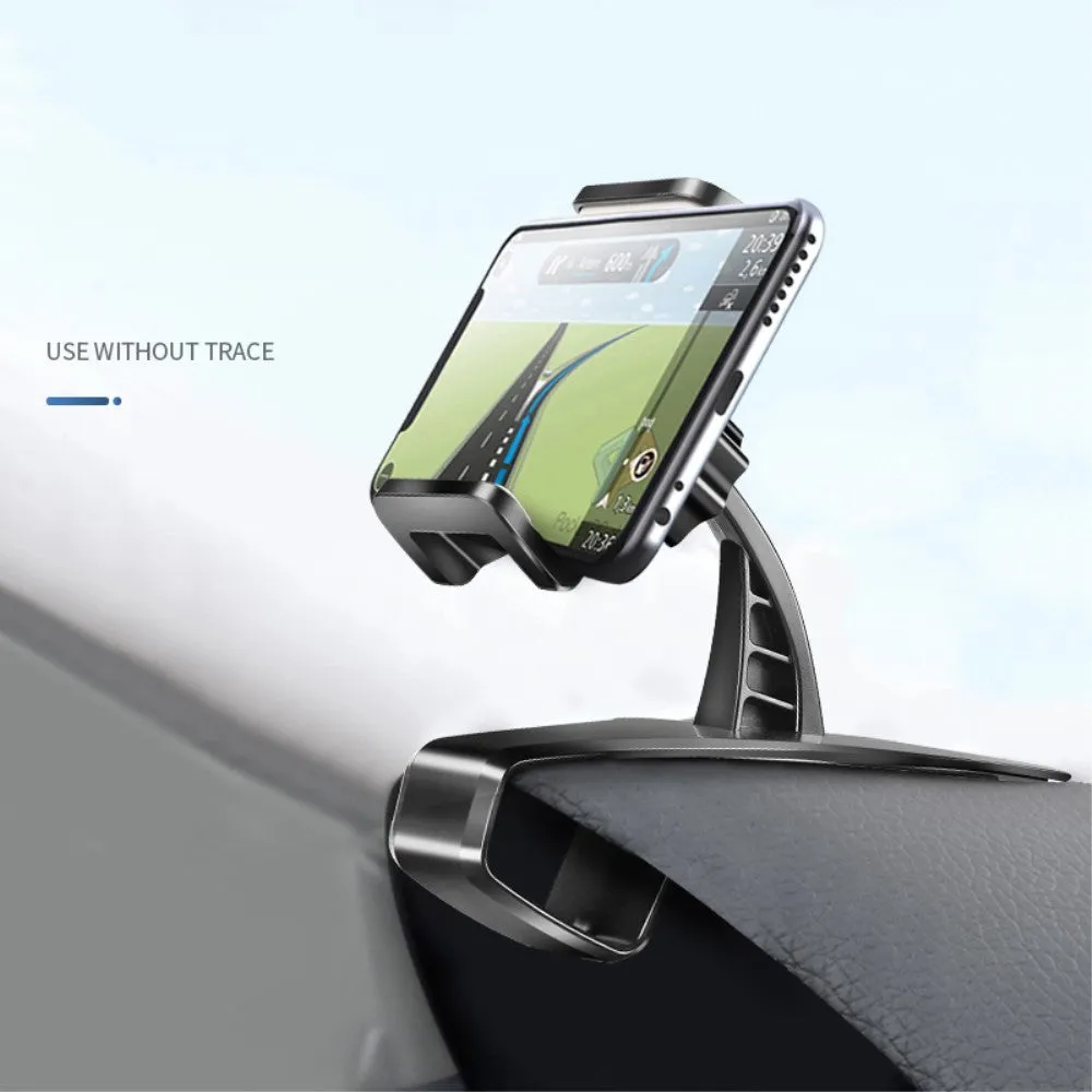 3 in 1 Car GPS Smartphone Holder: Dashboard / Visor Clamp   AC Grid Clip for Alcatel Pixi Glory - Black