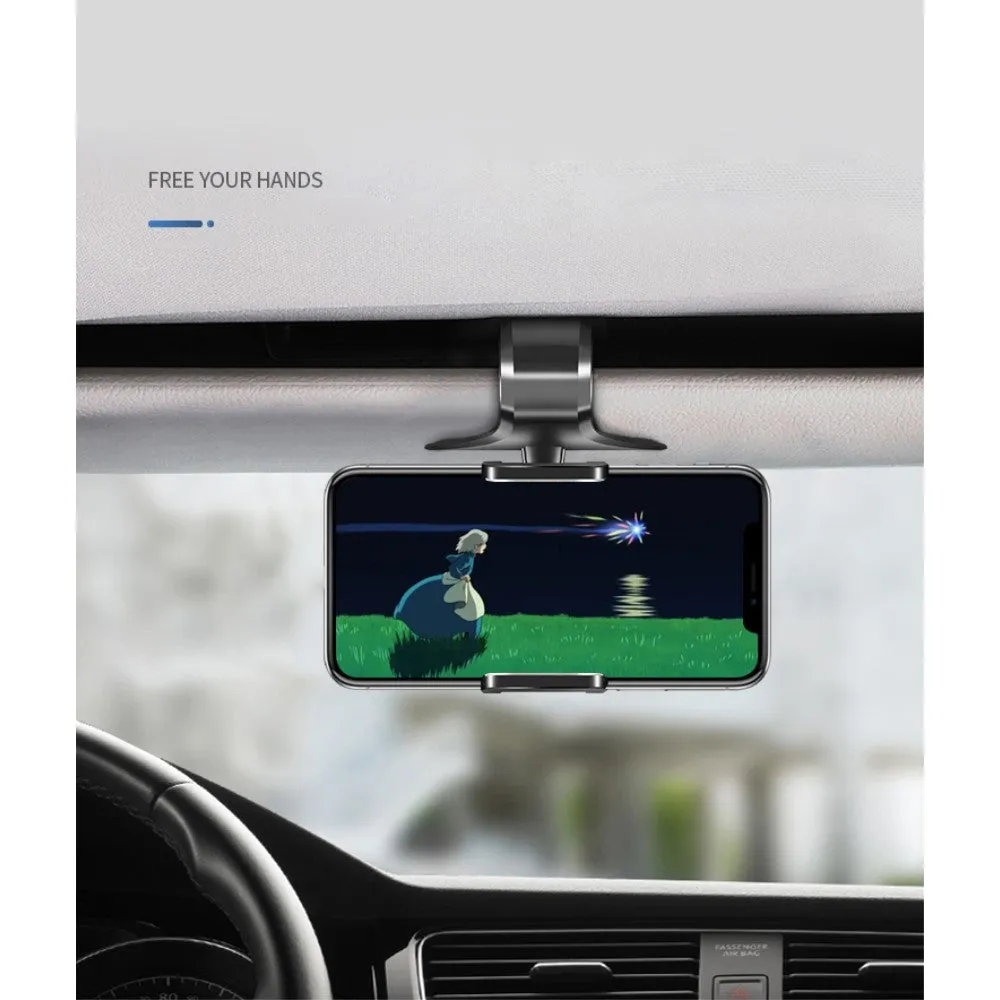 3 in 1 Car GPS Smartphone Holder: Dashboard / Visor Clamp   AC Grid Clip for Amoi WMA8507 - Black