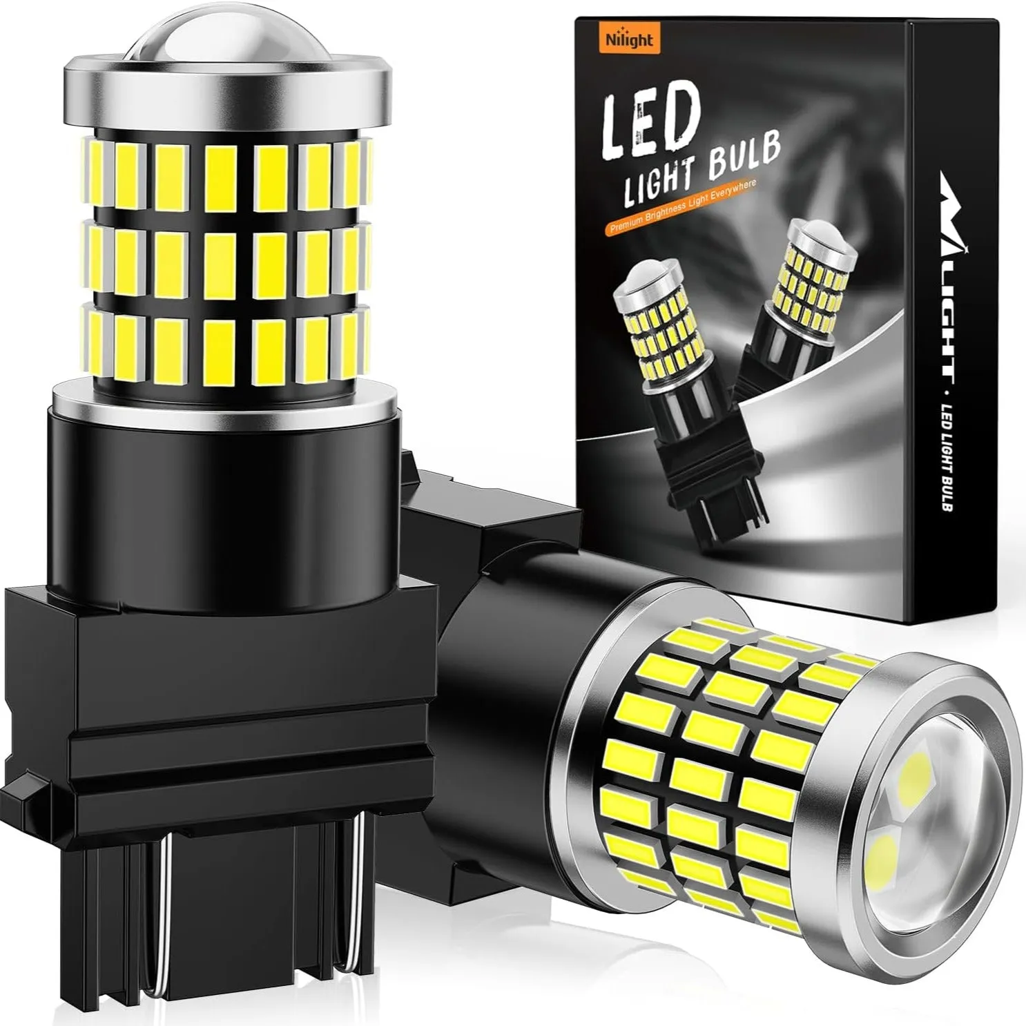 57LEDs 6100K Cool White 3156 3056 4157 3057 3157 LED Bulbs (Pairs)
