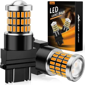 57LEDs Amber Yellow 3156 3056 4157 3057 3157 LED Bulbs (Pairs)
