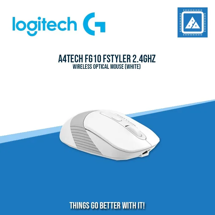 A4TECH FG10 FSTYLER 2.4GHZ WIRELESS OPTICAL MOUSE (BLUE)
