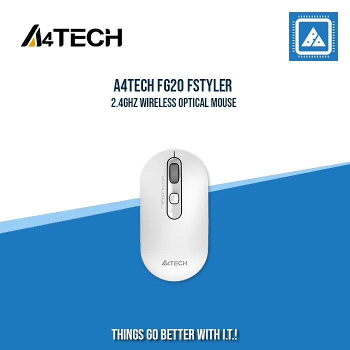 A4TECH FG20 FSTYLER 2.4GHZ WIRELESS OPTICAL MOUSE (BLUE)