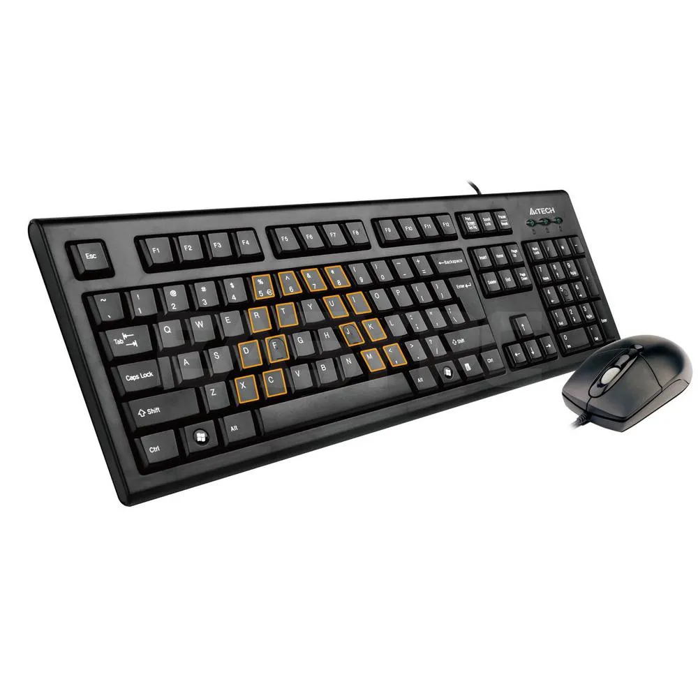 A4Tech KRS-8572 Usb Keyboard and Mouse Black