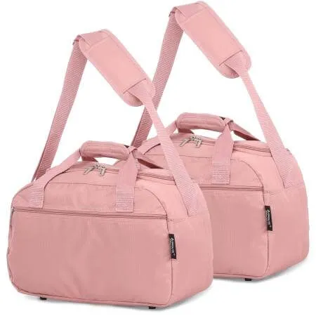 Aerolite (35x20x20cm) Hand Luggage Holdall Bag (x2 Set)