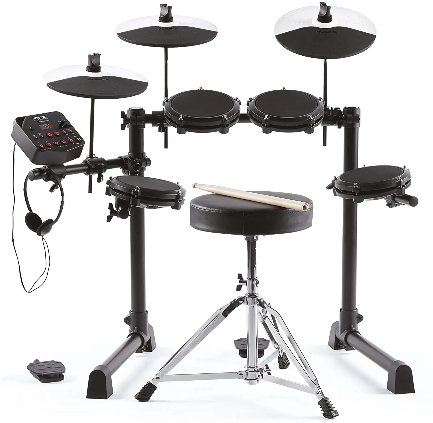 Alesis Debut Kit  Kids Drum Set With 4 Mesh Electric Drum Set Pads
