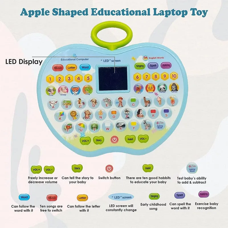 Apple Shape Educational Tablet | Early Educational Learning Machine