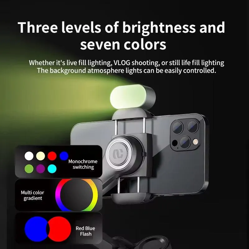 Axis smartphone gimbal with focus wheel and face tracking