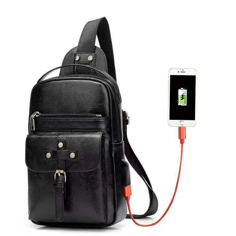 Backpack Waist Shoulder bag compatible with Ebook, Tablet and for Huawei Y6 (2019) - Black