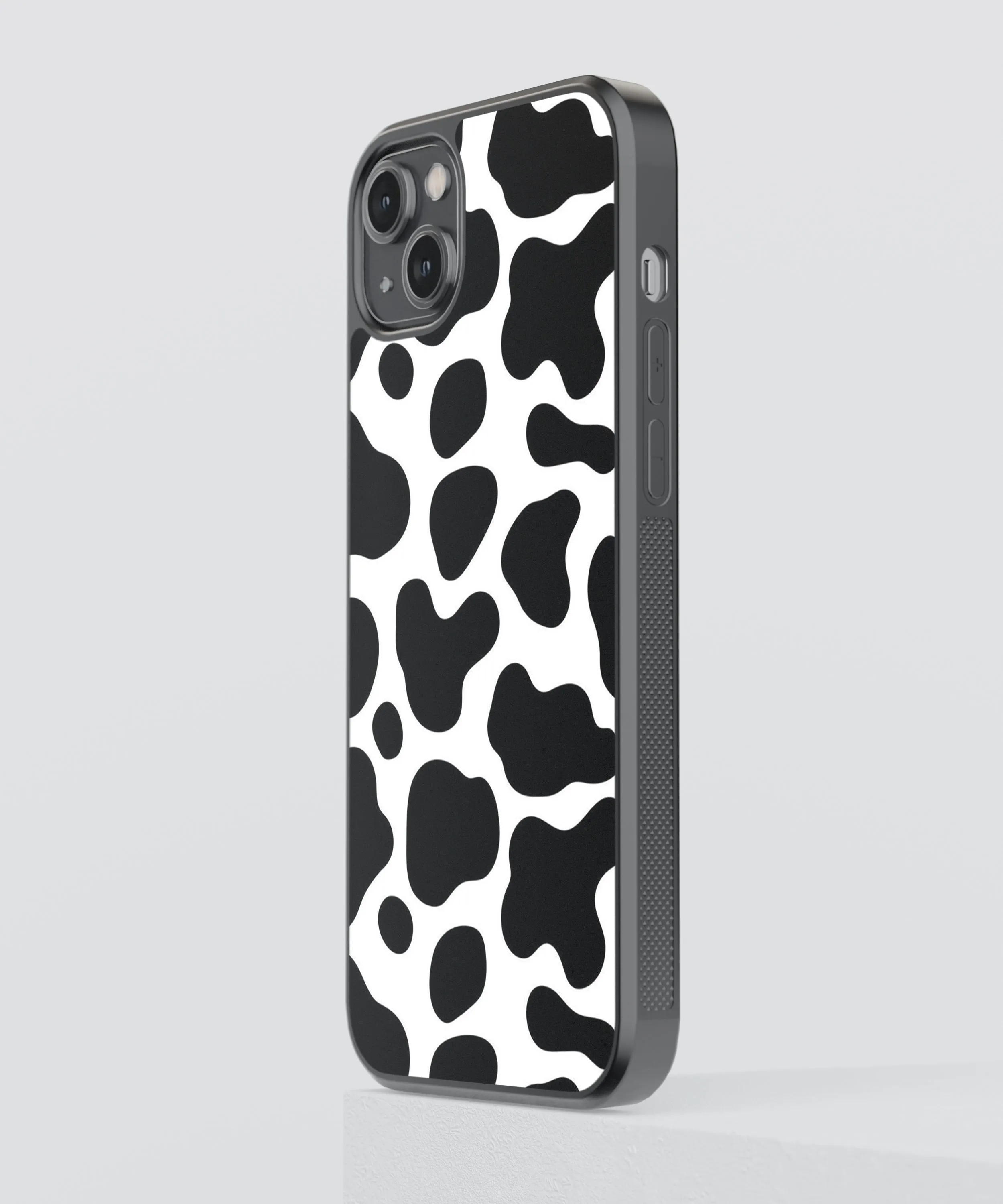 B&W Patches Pattern Glass Phone Case Cover