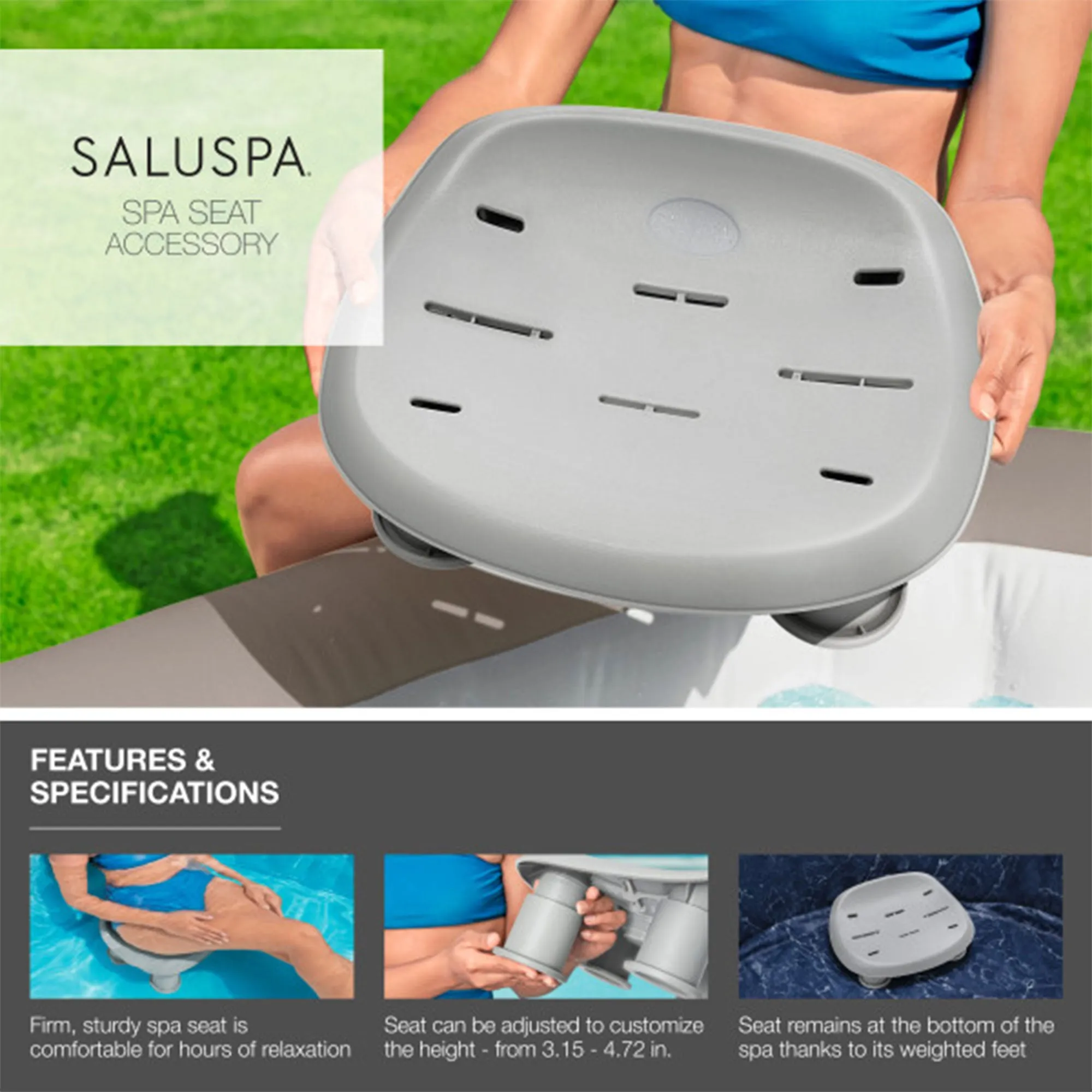 Bestway Coleman Hawaii Hot Tub   2 Bestway Spa Seat   Bestway Headrest Pillow