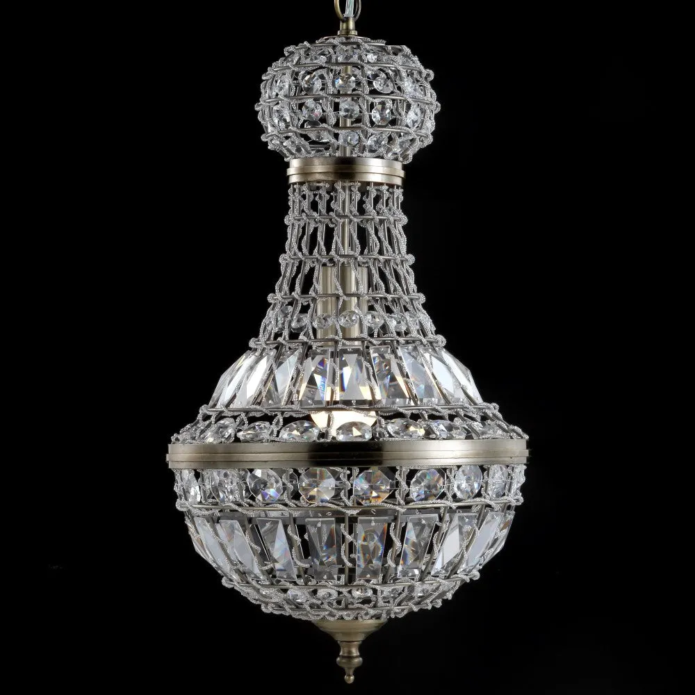 Breanna Crystal/Metal Empire LED Chandelier