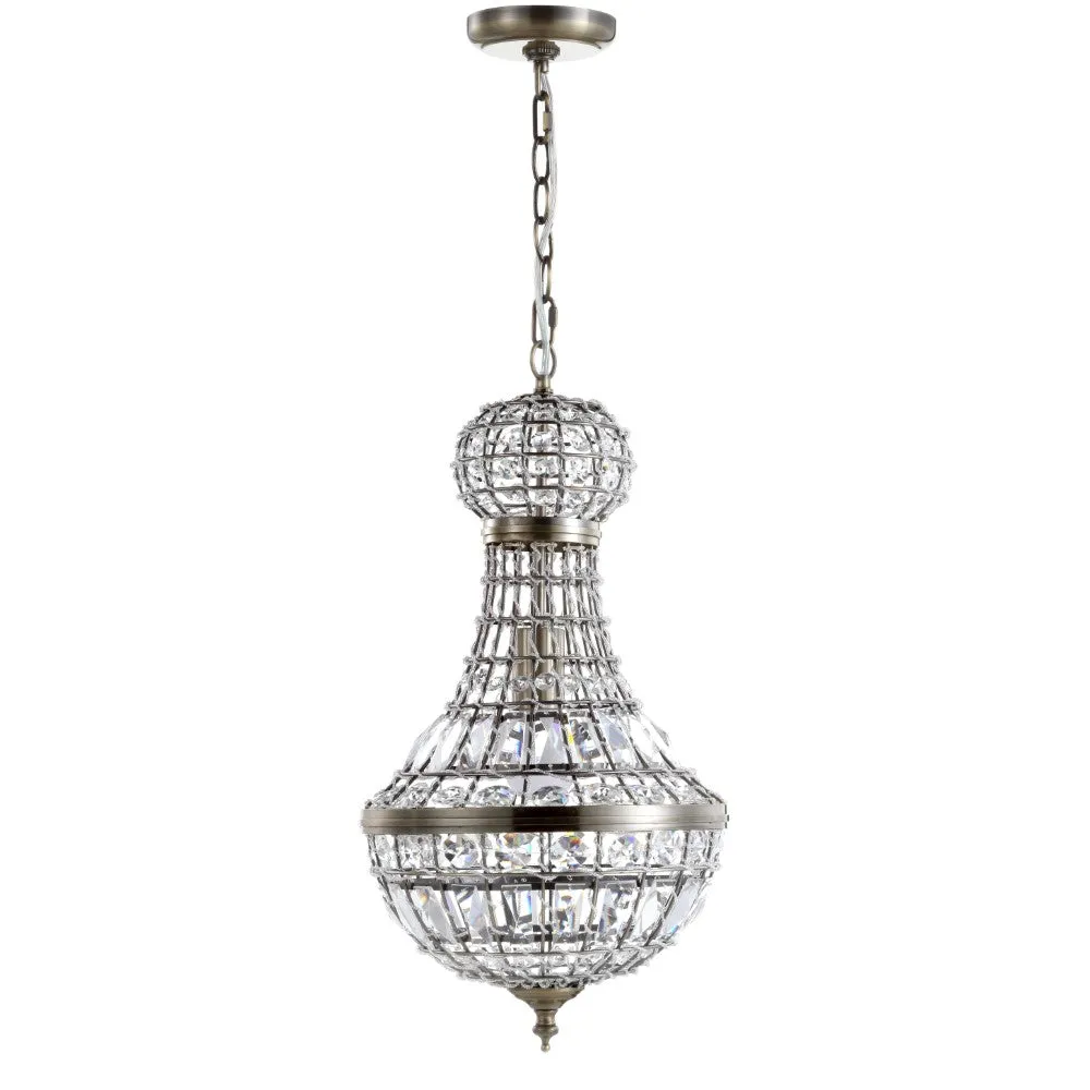 Breanna Crystal/Metal Empire LED Chandelier