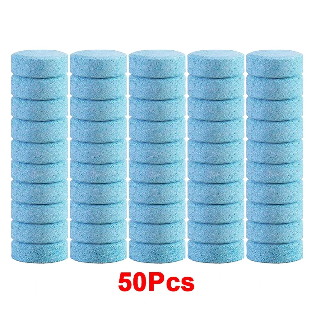 Car Windshield Cleaner Effervescent Tablet Universal Window Glass Washer Fluid Concentrated Solid Set Remove Stains Clear Vision