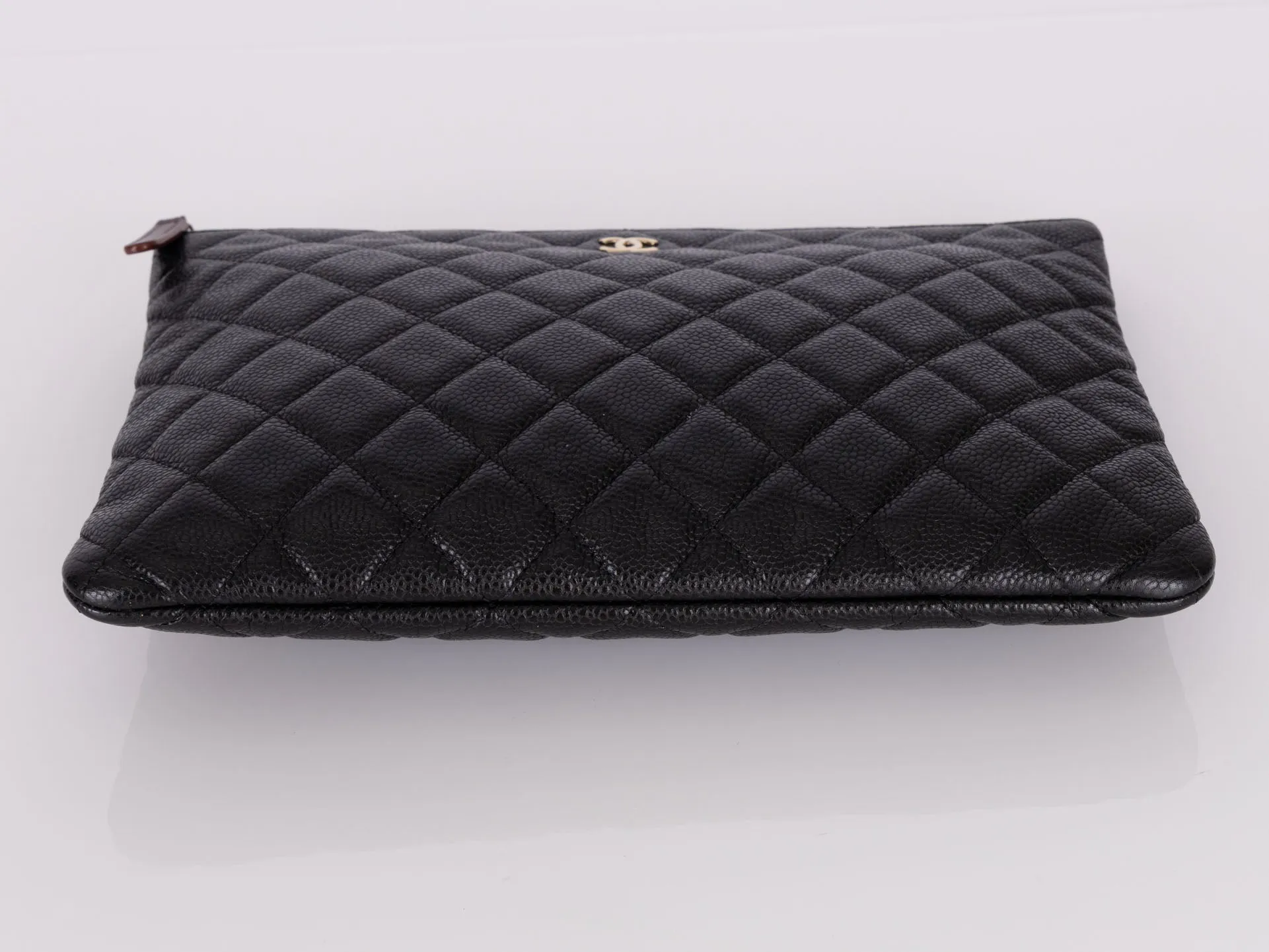 Chanel 2018 Caviar Small Zip Pouch