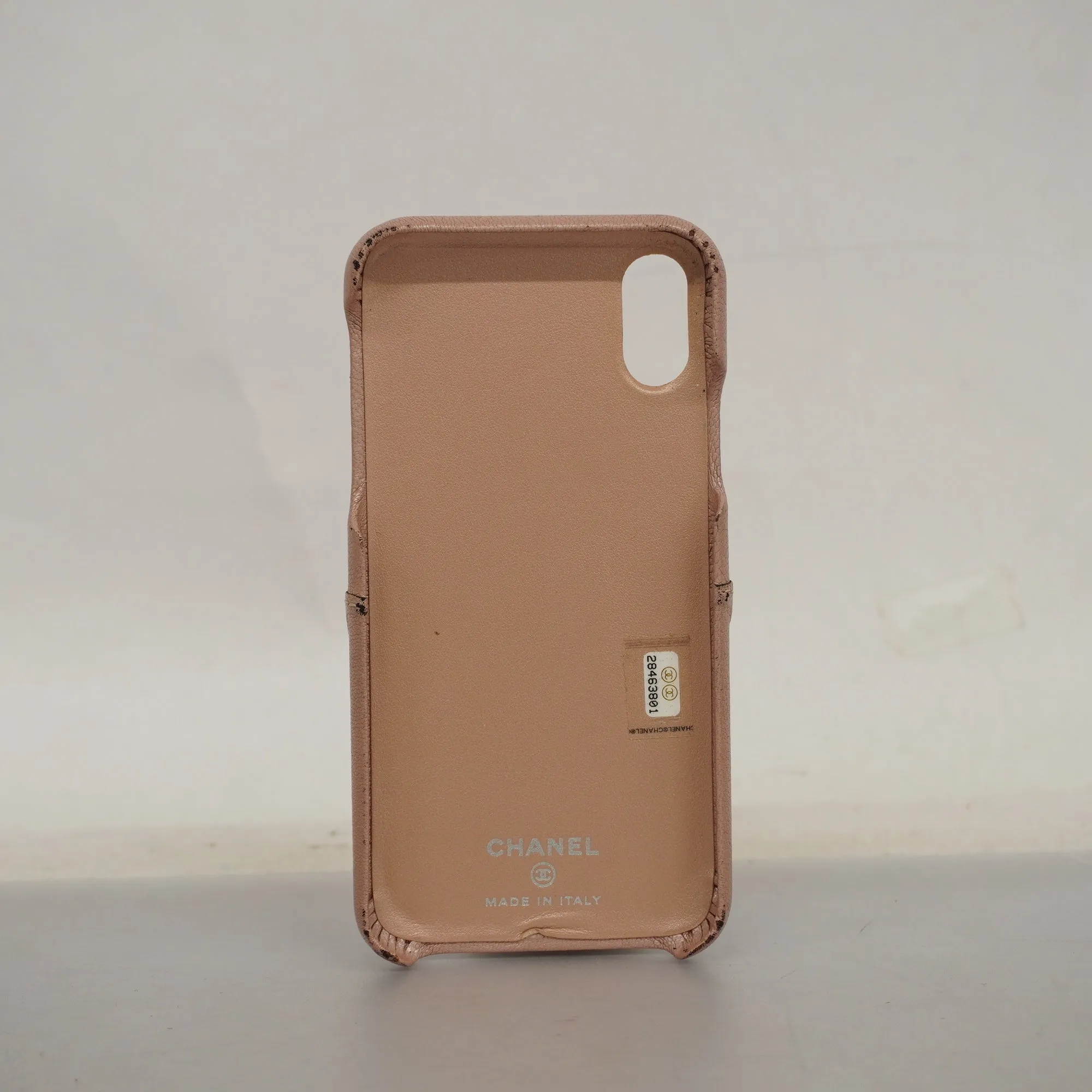 CHANEL   Women's Bag Accessory Smartphone case Camellia pink beige