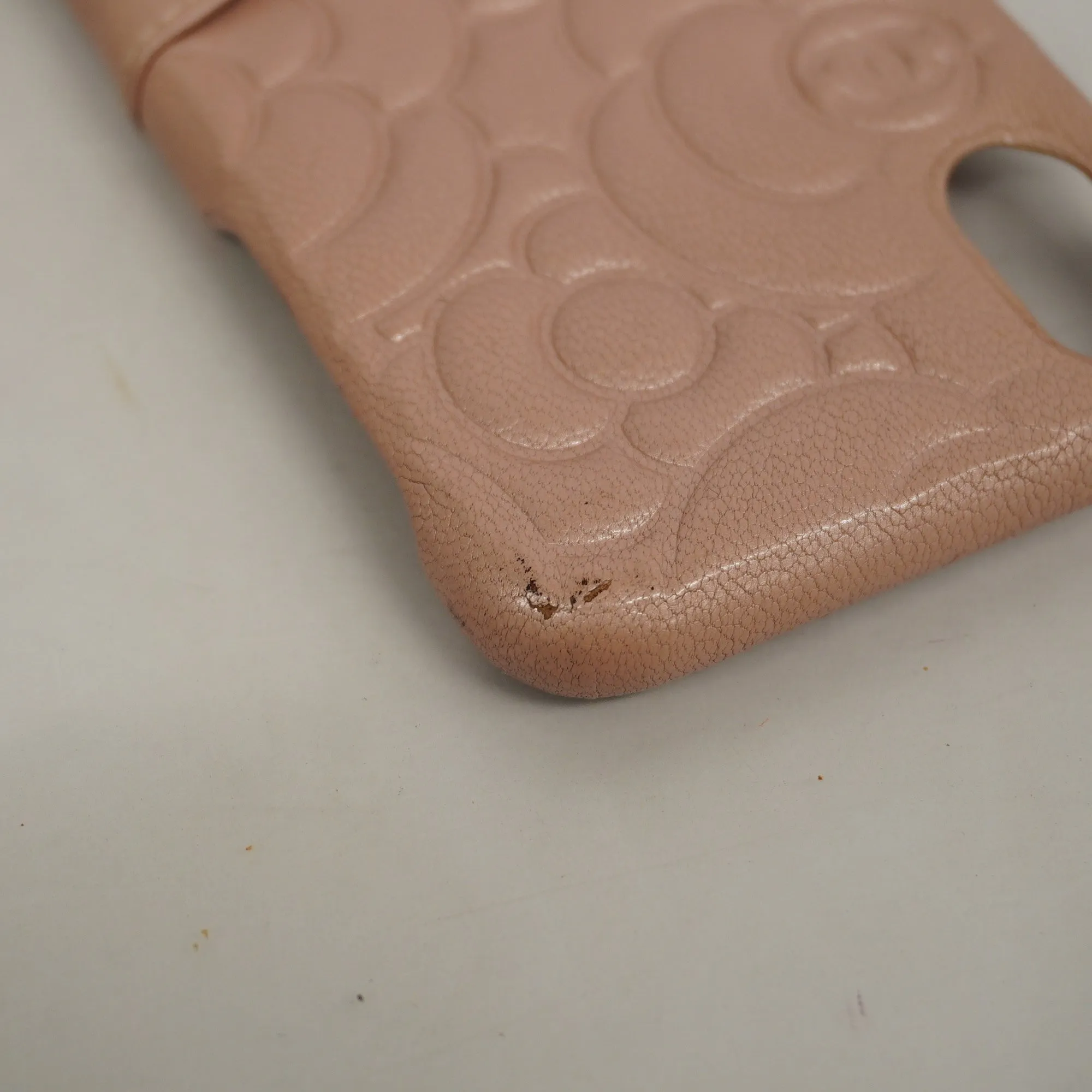 CHANEL   Women's Bag Accessory Smartphone case Camellia pink beige