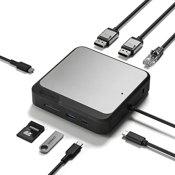 CLARITY 27” UHD 4K Monitor   Dual 4K Universal Docking Station – DisplayPort Edition