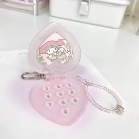 Custom Photos Pink Flip Phone Charm keychain