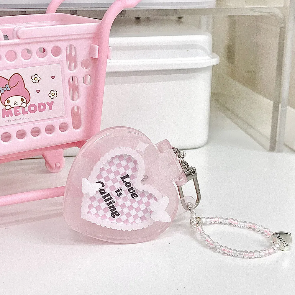 Custom Photos Pink Flip Phone Charm keychain