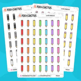 Cute Pencil Stickers