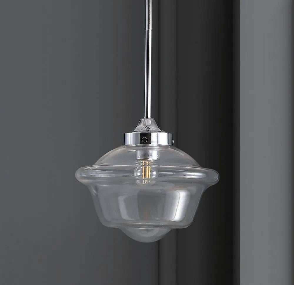 Elk Adjustable Drop Metal/Glass LED Pendant