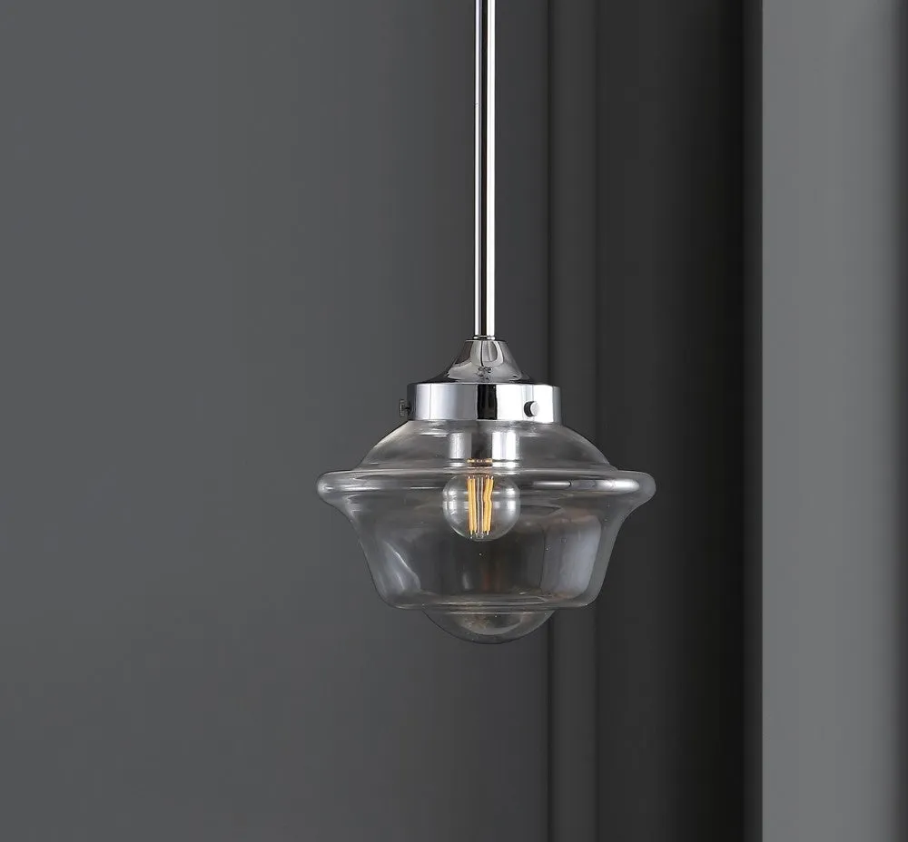 Elk Adjustable Drop Metal/Glass LED Pendant