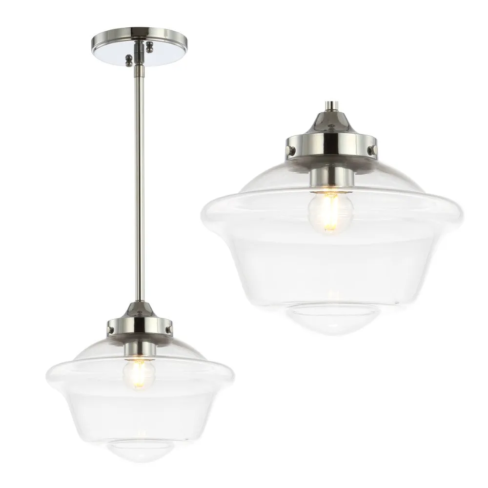 Elk Adjustable Drop Metal/Glass LED Pendant