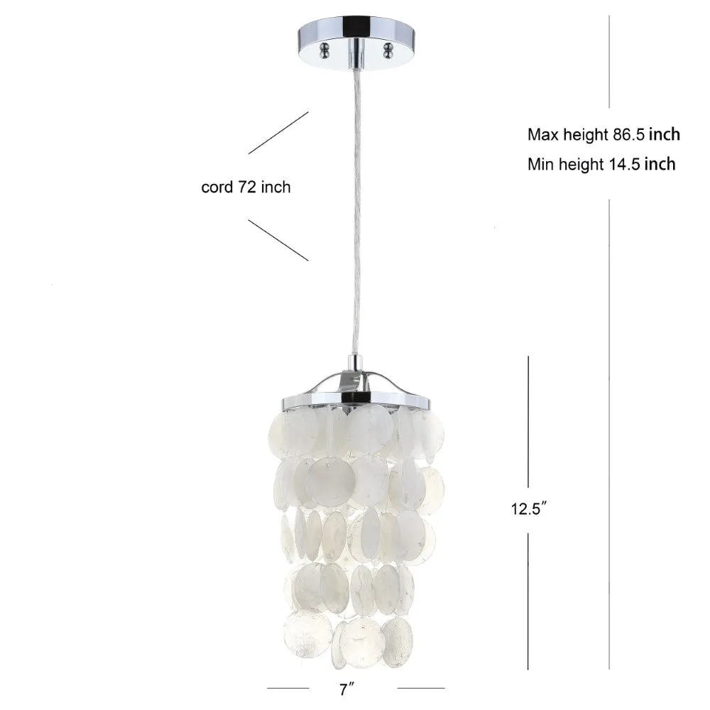 Ember 7" Seashell LED Chandelier Pendant