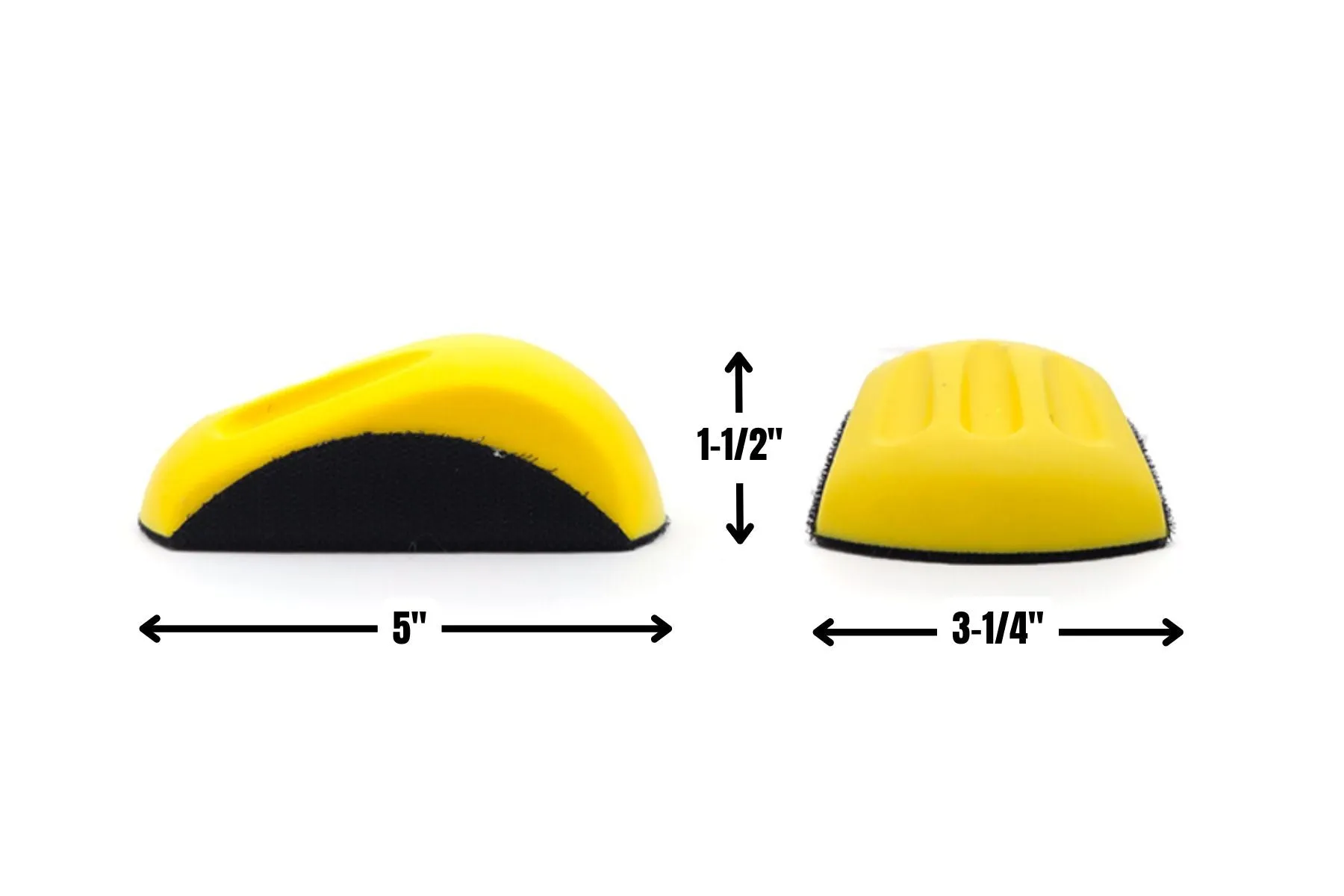 Ergonomic "Mouse" Hand Sanding Block for 5” Hook and Loop Discs
