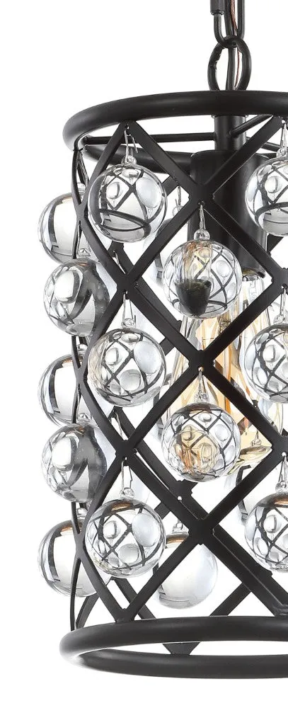 Formentera 8" Metal/Crystal LED Pendant