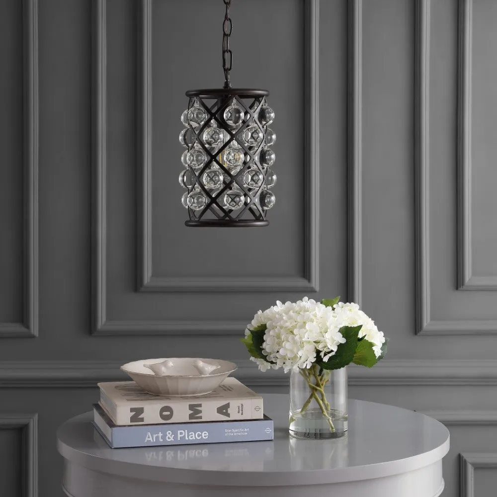 Formentera 8" Metal/Crystal LED Pendant
