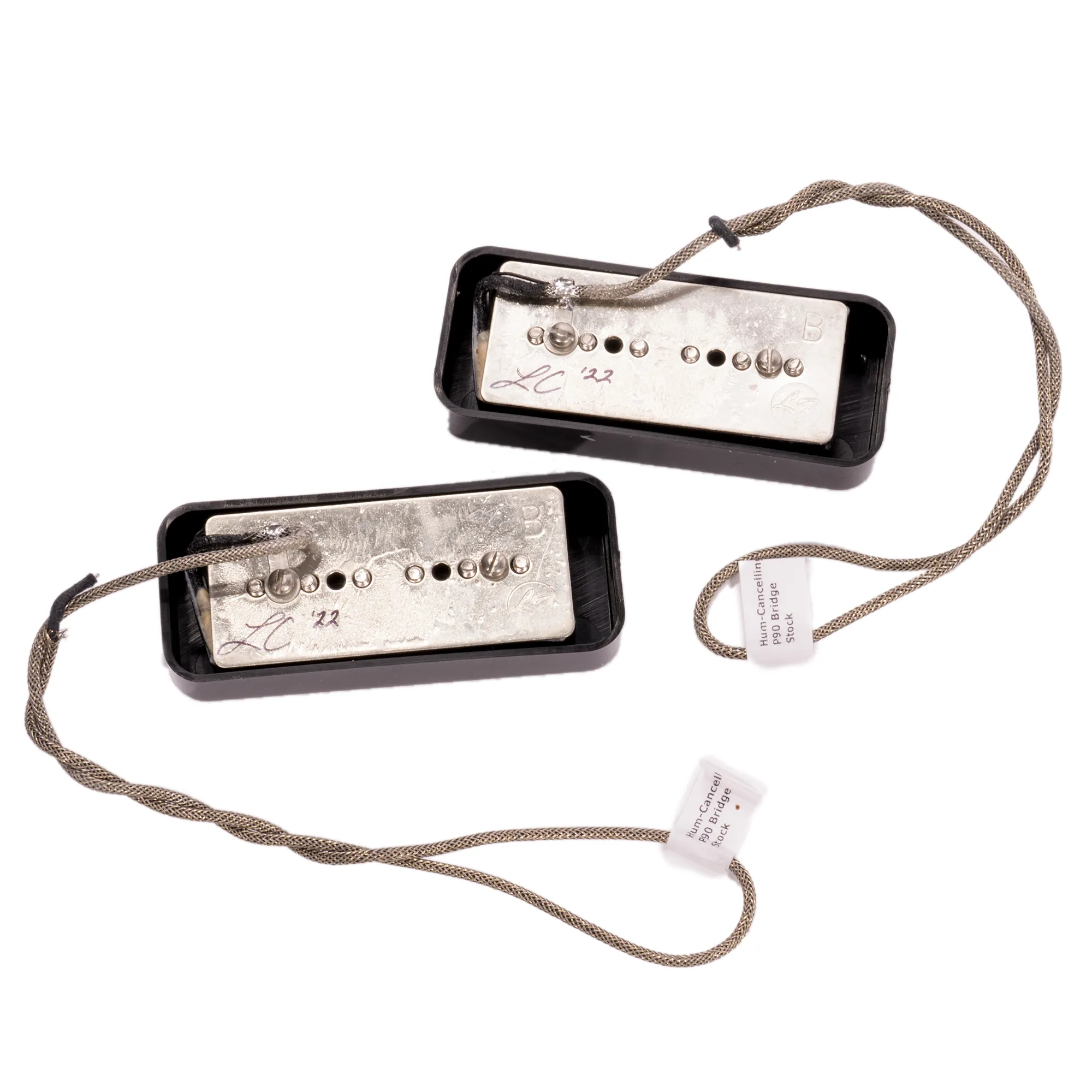 Fralin Hum-Cancelling P-90 Electric Guitar Pickup Set, Standard 50mm Spacing, Soapbar
