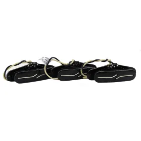 Fralin Split Blade Hum Cancelling Strat Set, Black, Blues Output, Round Radius