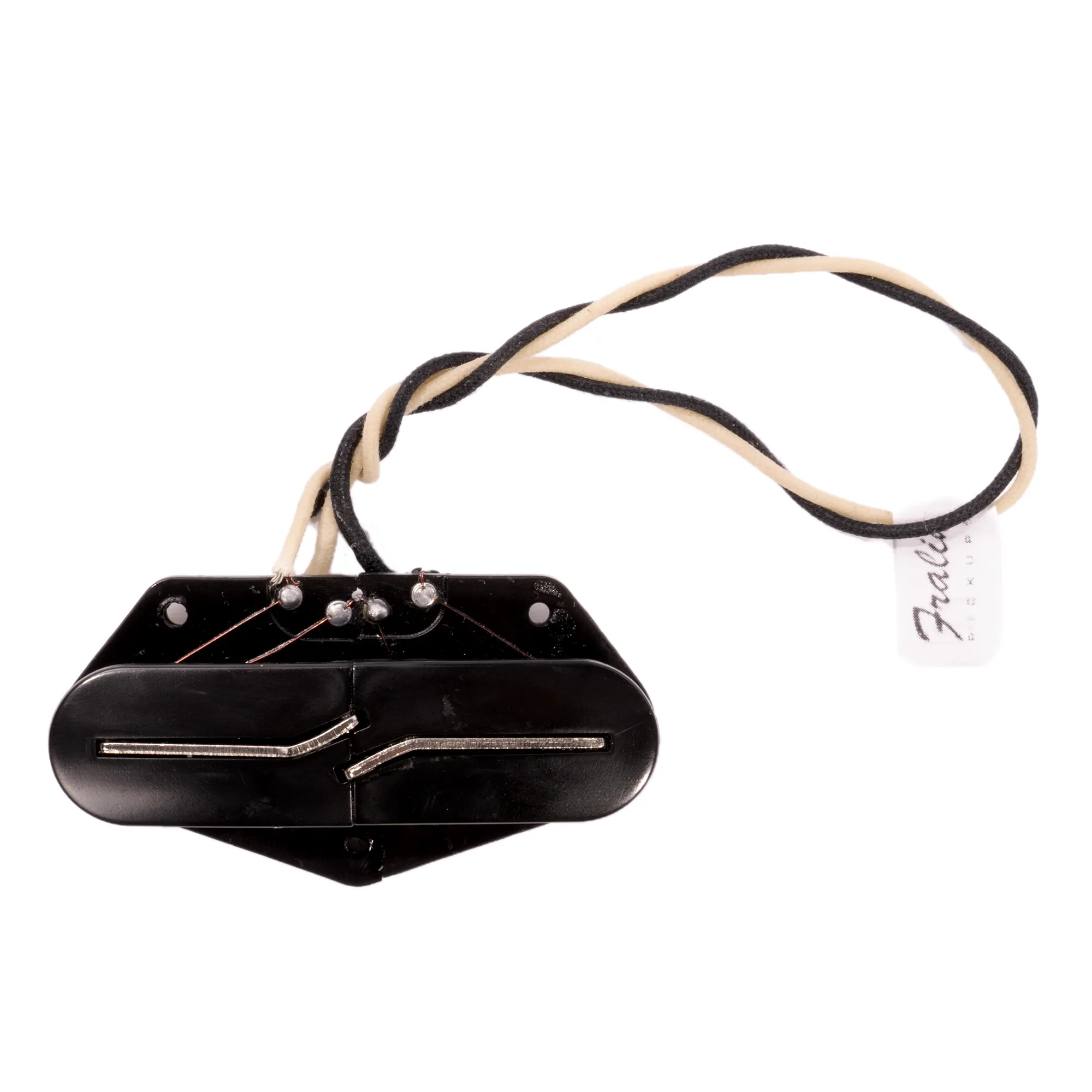 Fralin Split Blade Hum Cancelling Tele Guitar Pickup Set, Black, Blues Output, Round Radius