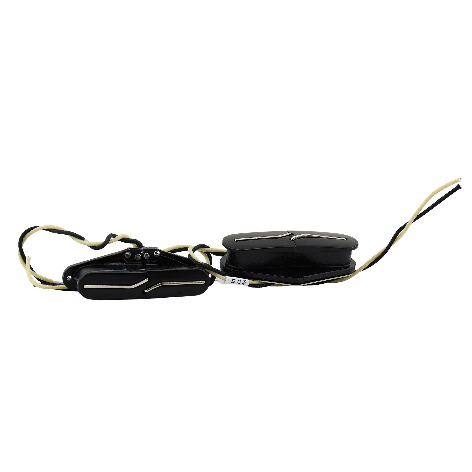 Fralin Split Blade Hum Cancelling Tele Set, Black, Blues Output, Medium Radius