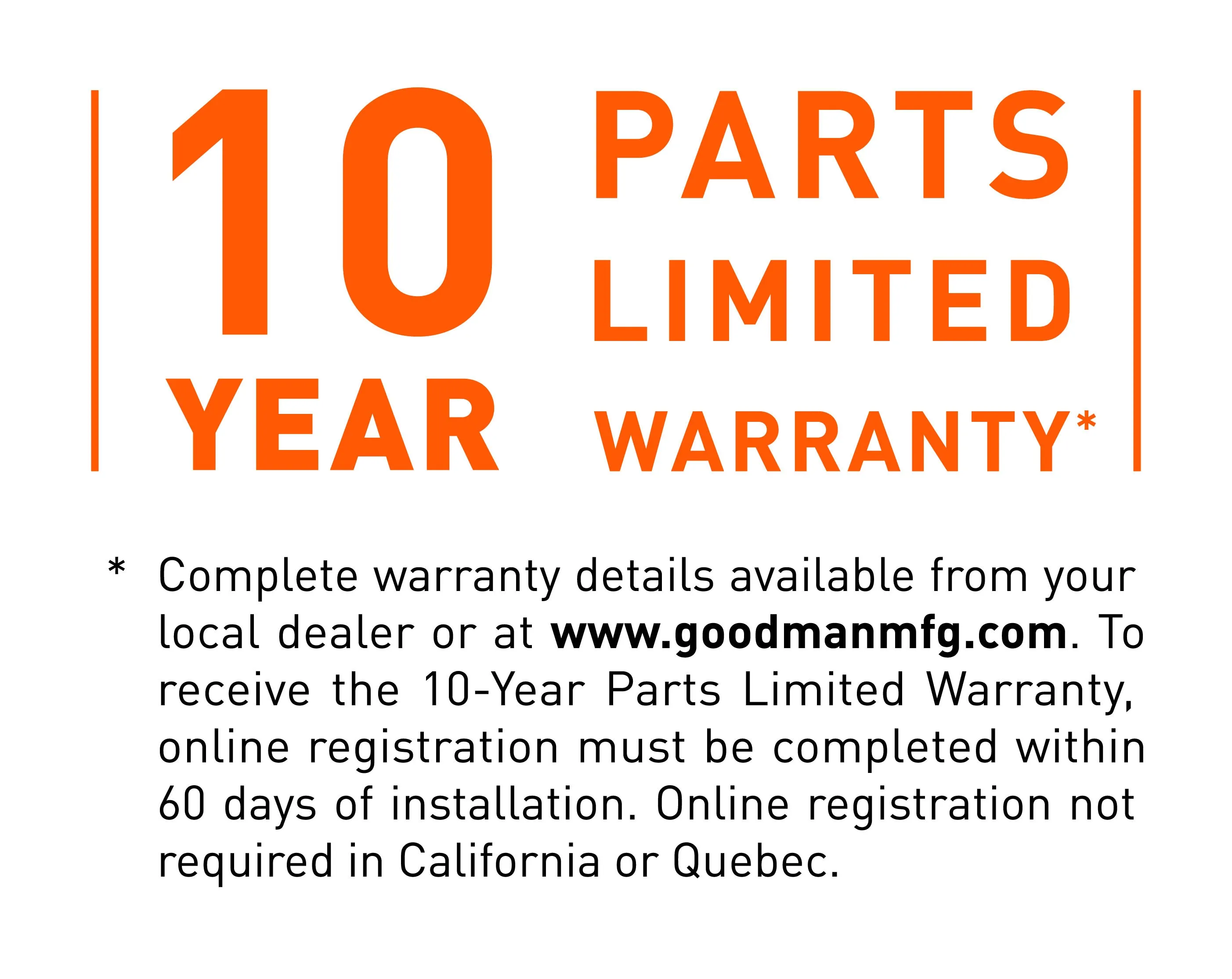 Goodman 2.5 Ton 15.2 SEER2 System: R32 Air Conditioner Condenser model GLXS4BA3010, Vertical coil CAPTA3026C3, Modular Blower MBVB16CP1X00