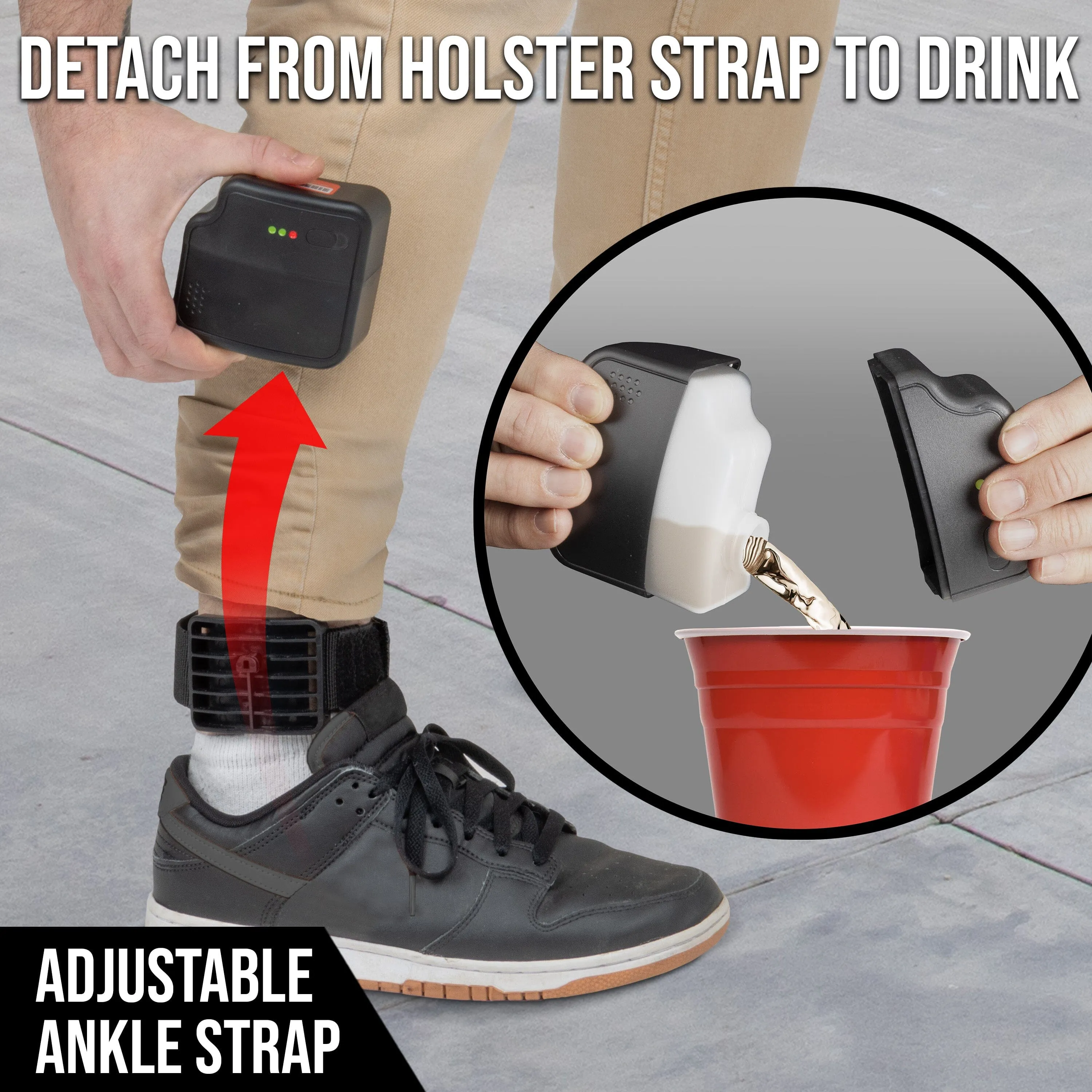 GoPong Ankle Monitor Flask - 5 oz