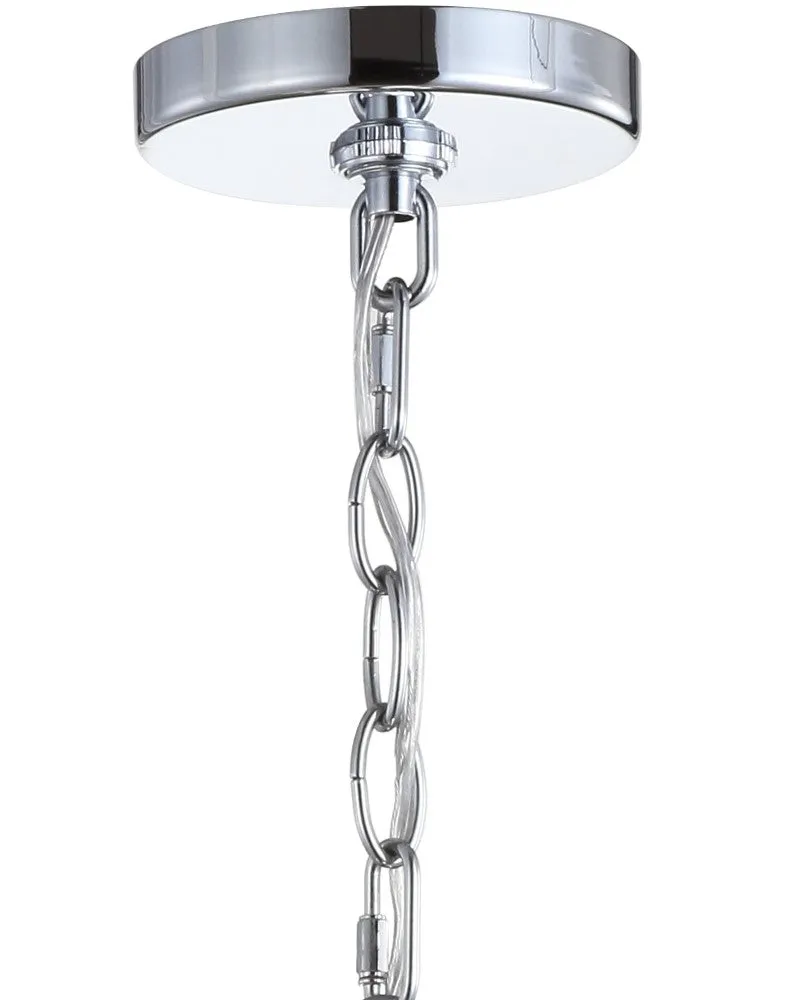 Grouse 9.75" Adjustable 3D Color Burst Glass/Metal Pendant