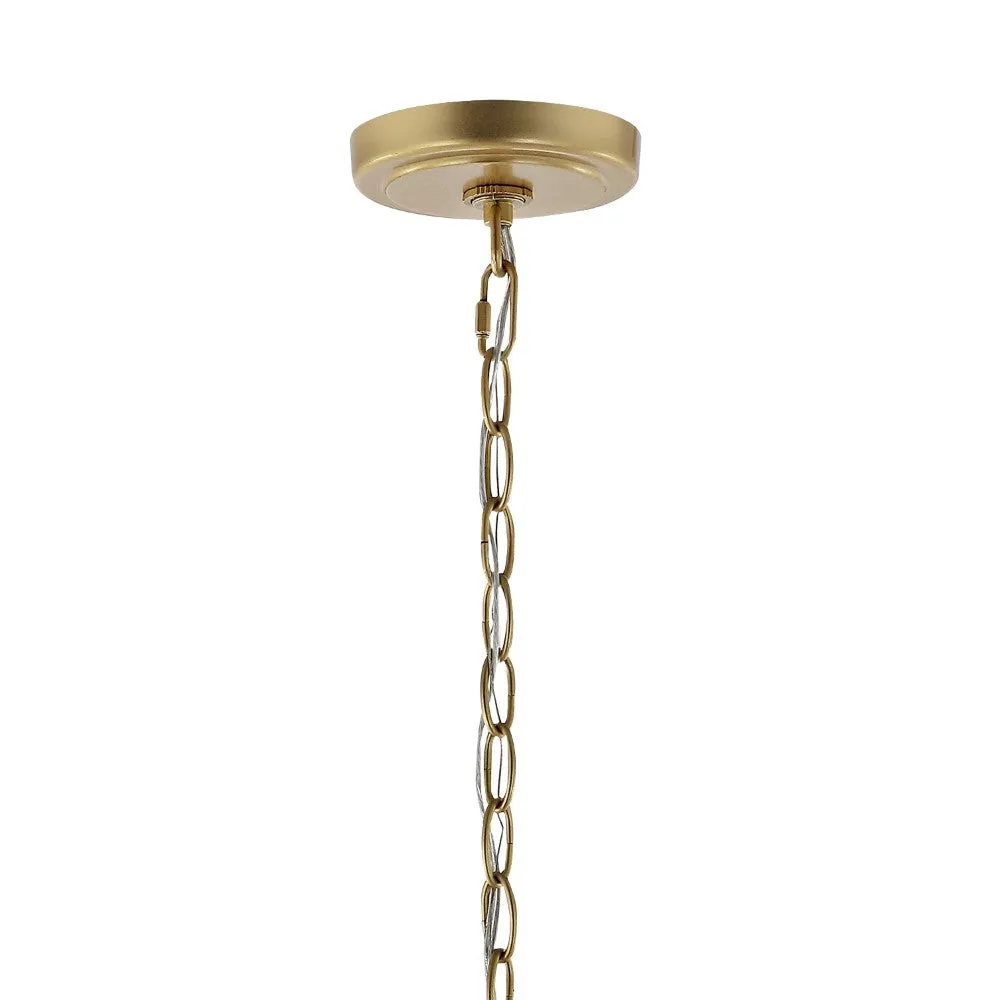 Hayes 11" Lantern Metal/Glass LED Pendant