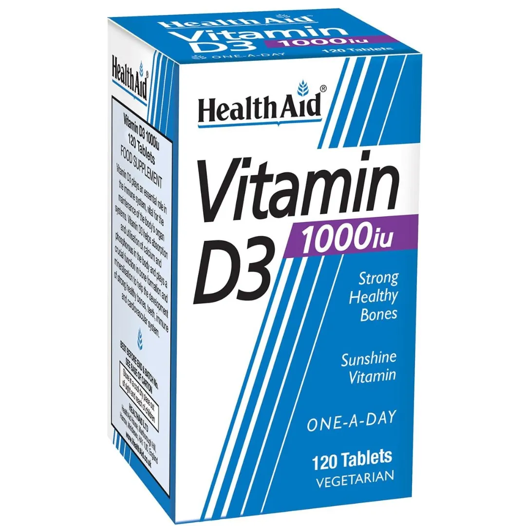 HealthAid Vitamin D3 1000iu Tablet Pack of 120 (T)