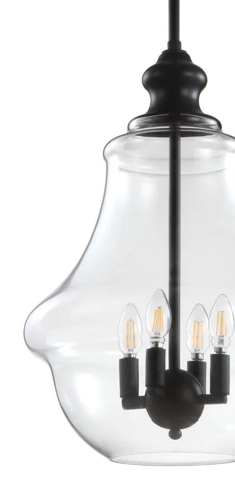 Huon Adjustable Metal/Glass LED Pendant