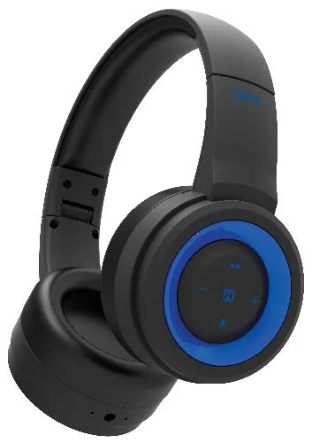 iHome iB95 Bluetooth Wireless Headphones with Mic, Sweatproof, Foldable - iB95BLC