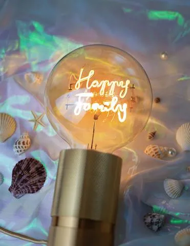 LED Filament Bulb Happy Family