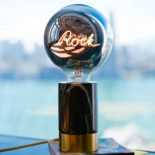 LED Filament Bulb Rock