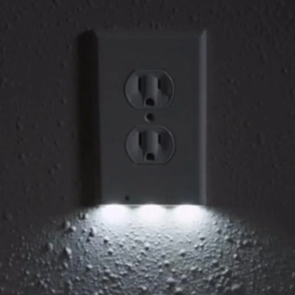LED sensor night light socket cover