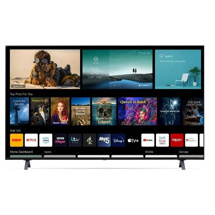 LG 50NANO756PR (2021) LED HDR NanoCell 4K Ultra HD Smart TV, 50 inch with Freeview Play-Freesat HD, Ashed Blue