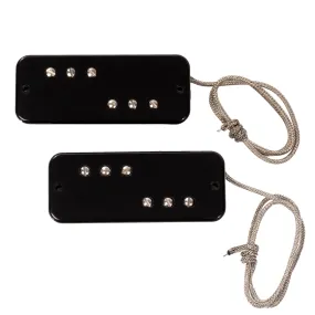 Lollar DC-90 Electric Guitar Pickup Set, Black Cover