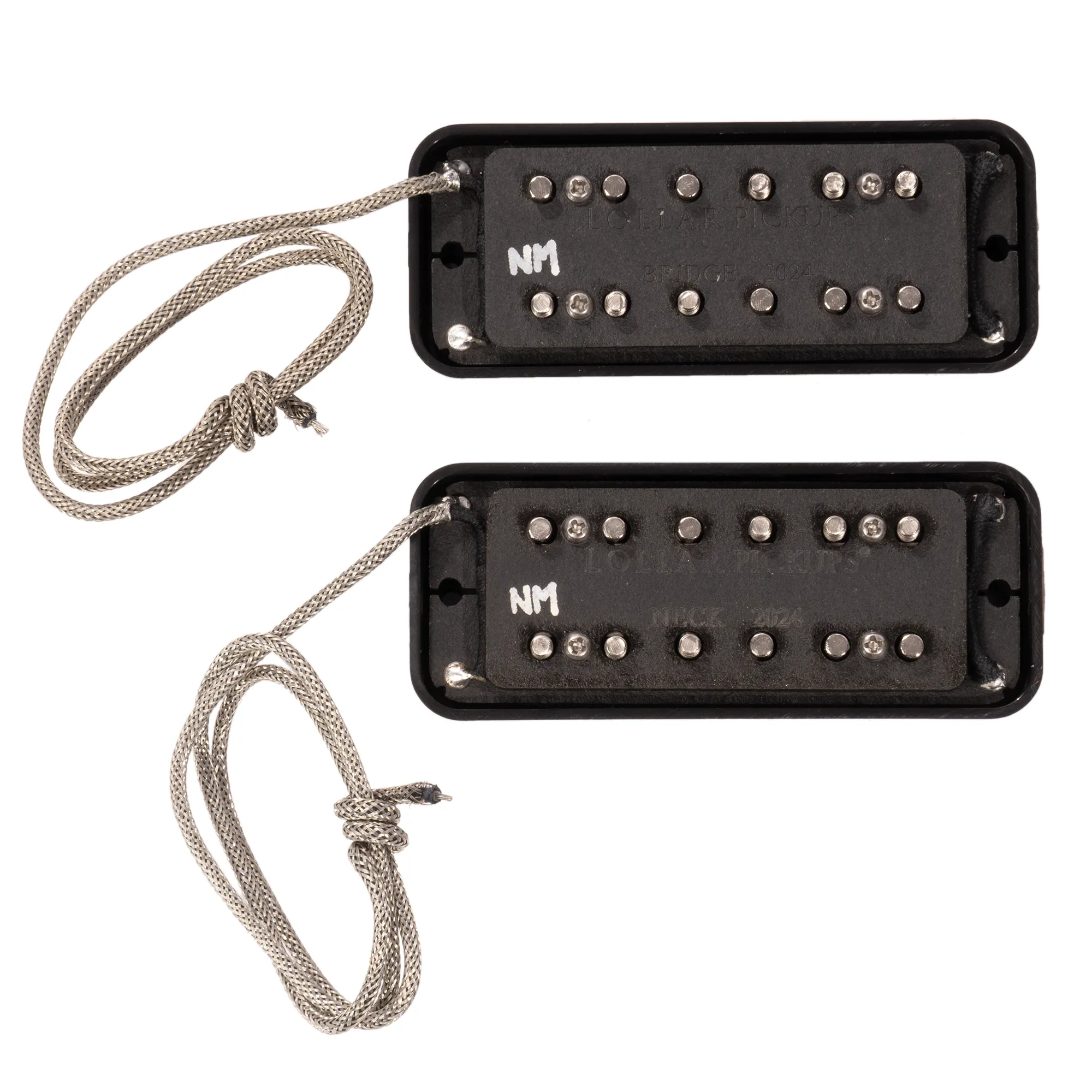 Lollar DC-90 Electric Guitar Pickup Set, Black Cover